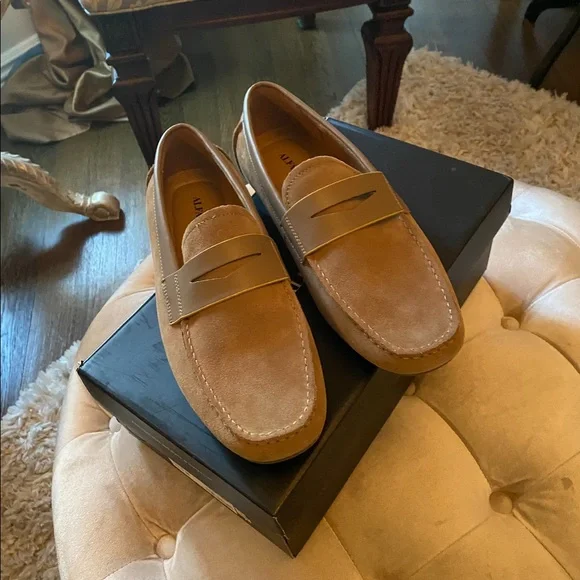Alfani Shoes Alfani Mens Dark Tan Loafers 15 Poshmark